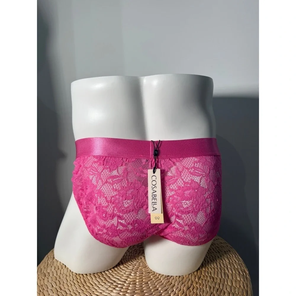 Cosabella‎ Rani Pink Floral Lace Men's Brief Designer European Luxury Underwear